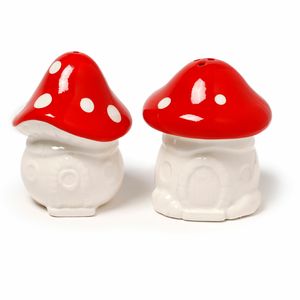 Peper en zout stel - sprookjes paddestoelen - keramiek - cadeau setje