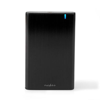 Nedis Hardeschijfbehuizing | 2.5 " | USB 3.1 Gen1 | USB Type-A / USB Type-C | Notebook / PC | Aluminium - HDDE25410BK