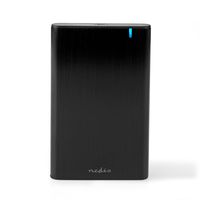 Nedis Hardeschijfbehuizing | 2.5 " | USB 3.1 Gen1 | USB Type-A / USB Type-C | Notebook / PC | Aluminium - HDDE25410BK