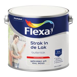 Flexa Strak in de Lak Buitenlak Hoogglans - Gebroken Wit - RAL 9010