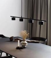 Hanglamp zwart modern &apos;Clyde&apos; Nordlux met MOODMAKER (3 licht instellingen) 115cm
