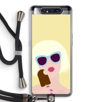 Ice cream: Samsung Galaxy A80 Transparant Hoesje met koord