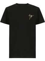 Giuseppe Zanotti t-shirt à imprimé signature - Noir