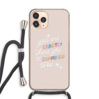 Right Place: iPhone 11 Pro Transparant Hoesje met koord