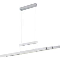 LED Hanglamp 54W - Aanpasbare Kleurtemperatuur - Rechthoek - Mat Nikkel