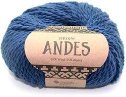 Drops Andes Uni Colour 6928 Koningblauw