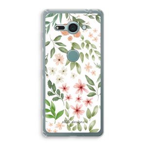 Botanical sweet flower heaven: Sony Xperia XZ2 Compact Transparant Hoesje