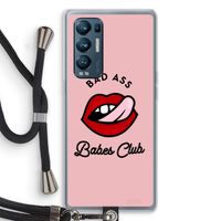 Badass Babes Club: Oppo Find X3 Neo Transparant Hoesje met koord