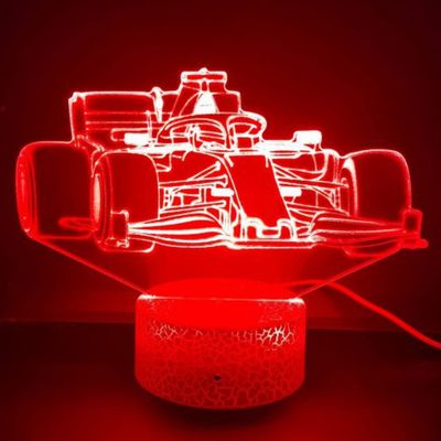 3D LED LAMP - FORMULE 1 MODEL 3 - Ontwerp-zelf.nl