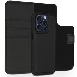 Accezz Premium Leather 2 in 1 Wallet Bookcase iPhone 15 Pro Telefoonhoesje Zwart