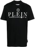 Philipp Plein t-shirt SS Logos à col rond - Noir