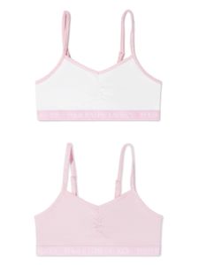 POLO RALPH LAUREN KIDS soutien-gorge en coton à bande logo - Rose