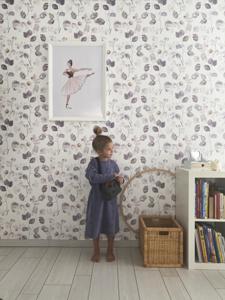 Behang Bloom Rol Purple