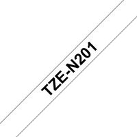 Brother TZe-N201 Labeltape ongelamineerd Tapekleur: Wit Tekstkleur: Zwart 3.5 mm 8 m