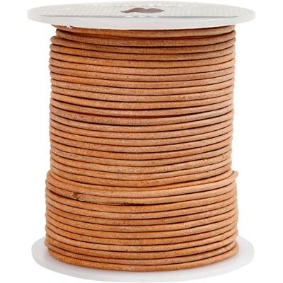 Creativ Company Leerkoord, dikte 2 mm, beige, 50 m/ 1 rol