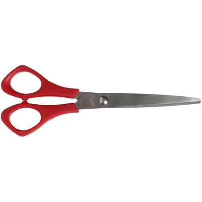 Creativ Company Schoolscharen, l: 16 cm, puntig, linkshandig, rood, 1 stuk