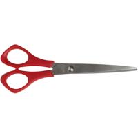 Creativ Company Schoolscharen, l: 16 cm, puntig, linkshandig, rood, 1 stuk