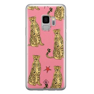 Samsung Galaxy S9 siliconen hoesje - The pink leopard
