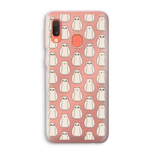 Uilen: Samsung Galaxy A20e Transparant Hoesje