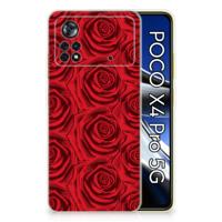 Xiaomi Poco X4 Pro 5G | TPU Case | Red Roses