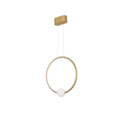 Lyora HanglampCelia goud met wit rond - 9820604