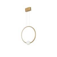 Lyora HanglampCelia goud met wit rond - 9820604