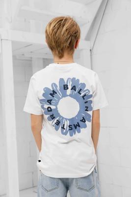 Ballin Amsterdam Bloom T-shirt Kids Wit - Maat 128 - Kleur: Wit | Soccerfanshop