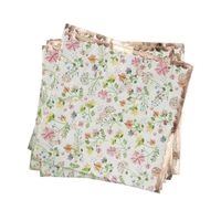 Floral Servetten rosé goud (16st)