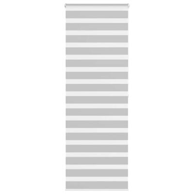 Zebra rolgordijn 90x200 cm stofbreedte 85,9 cm lichtgrijs