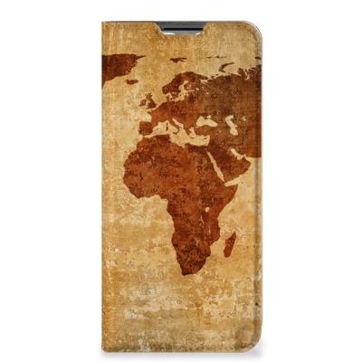 OPPO A54s | A16 | A16s | Book Cover | Wereldkaart