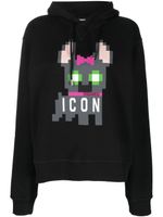 DSQUARED2 hoodie Icon Widle en coton - Noir