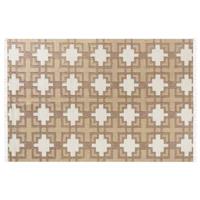 Beliani-KONURTAY-Laagpolig vloerkleed-Beige-200 x 300 cm-Jute