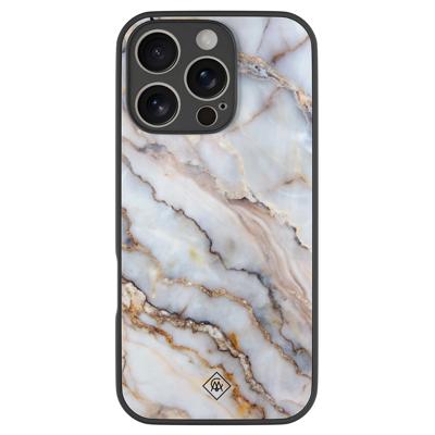 iPhone 16 Pro glazen hardcase - Marble dream