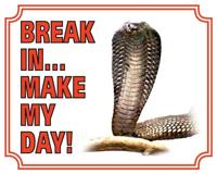 Cobra Waakbord - Break in make my day
