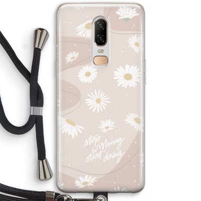 Daydreaming becomes reality: OnePlus 6 Transparant Hoesje met koord