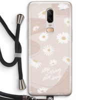 Daydreaming becomes reality: OnePlus 6 Transparant Hoesje met koord