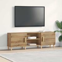 TV-kast artisanaal eikenkleurig 150 x 30 x 50 cm Bewerkt hout