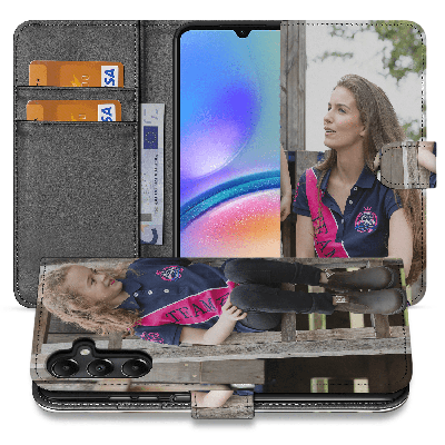 Book Case Hoesje Maken voor de Samsung Galaxy A05S | Eigen telefoonhoesje ontwerpen | Op maat gemaakt