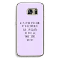 Zelfvertrouwen: Samsung Galaxy S7 Transparant Hoesje