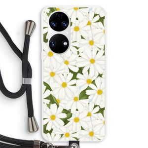Summer Daisies: Huawei P50 Transparant Hoesje met koord