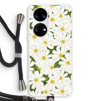 Summer Daisies: Huawei P50 Transparant Hoesje met koord