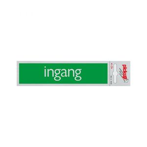 Bord Alulook Ingang - 165x44 mm zelfklevend.
