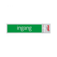 Bord Alulook Ingang - 165x44 mm zelfklevend.