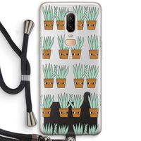 Sansevieria: OnePlus 6 Transparant Hoesje met koord