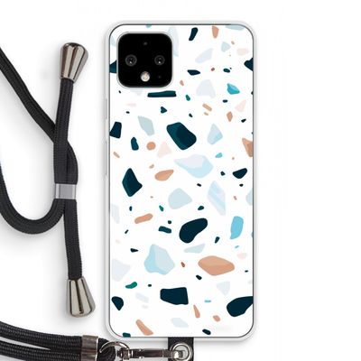 Terrazzo N°13: Pixel 4 Transparant Hoesje met koord