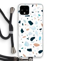 Terrazzo N°13: Pixel 4 Transparant Hoesje met koord