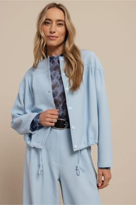 Studio Anneloes Selma Waffle Jacket 13586 Jackets 7000 Pastel Blue
