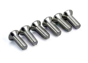 Screws, 2.6x8mm countersunk machine (6) (TRX-5169)