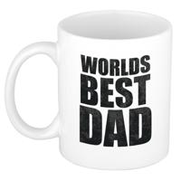 Worlds best dad cadeau koffiebeker - drink mok - wit - papa / verjaardag / Vaderdag Worlds best dad cadeau koffiebeker - drink mok - wit - papa / verjaardag / Vaderdag
