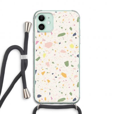 Terrazzo N°21: iPhone 11 Transparant Hoesje met koord
